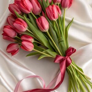 simple tulip arrangement nature's quiet therapy for home